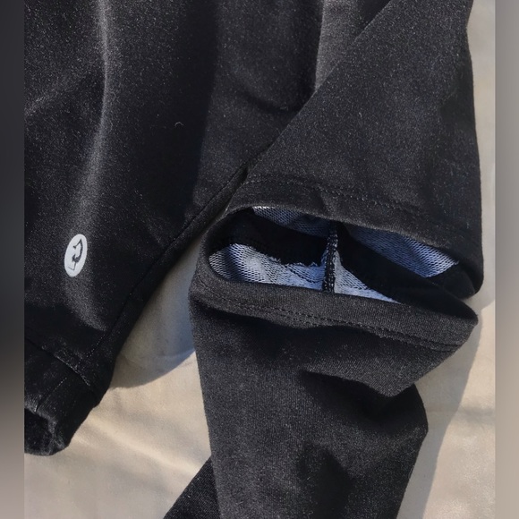 Yogi Black Drawstring Bottom Cut Out Elbow Ninja Cropped Hoodie - S - Picture 3 of 5